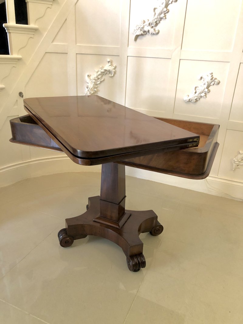 Quality Antique William IV Mahogany Tea Table - Image 3